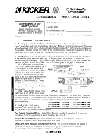 Предварительный просмотр 2 страницы Kicker ZX150.2 User Manual