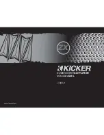 Kicker ZX300.1 Owner'S Manual preview