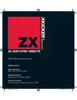 Kicker ZXRC REMOTE BASS CONTROL Owner'S Manual preview