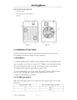 Preview for 9 page of KICKING HORSE A100 Operation Manual