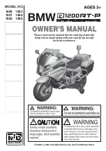 Preview for 1 page of KID MOTORZ BMW R1200RT-P Owner'S Manual