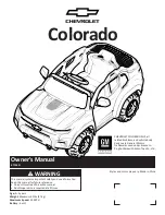 Kid Trax Toys Chevrolet Colorado Owner'S Manual preview