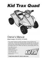 Предварительный просмотр 1 страницы Kid Trax Toys KT1010TG Owner'S Manual