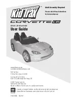 KID Trax Corvette C6 User Manual preview