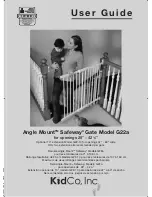 Предварительный просмотр 1 страницы Kidco Angle Mount Safeway Gate G22a User Manual