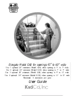 Preview for 1 page of Kidco Elongate G24 User Manual