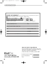 Предварительный просмотр 18 страницы Kidco G70d-c User Manual