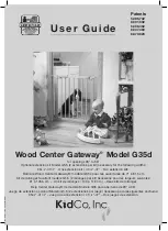 Kidco Wood Center Gateway G35d User Manual предпросмотр