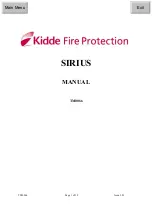 Kidde Fire Protection SIRIUS Manual preview