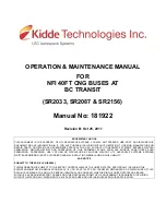 Kidde Technologies SR2033 Operation & Maintenance Manual preview