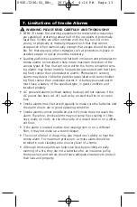 Preview for 13 page of Kidde 0915E User Manual
