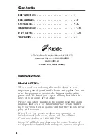 Preview for 2 page of Kidde 0976CA User Manual