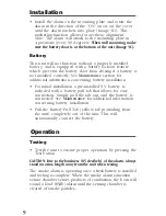 Preview for 10 page of Kidde 0976CA User Manual
