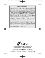 Preview for 11 page of Kidde 10Y29 User Manual