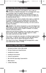 Preview for 4 page of Kidde 21029713 User Manual