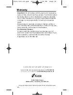 Preview for 28 page of Kidde 900 0191 User Manual