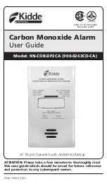 Preview for 1 page of Kidde 900-0263CO-CA User Manual