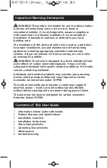 Preview for 4 page of Kidde 900-0280 User Manual