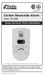 Kidde 900-0280CA User Manual предпросмотр