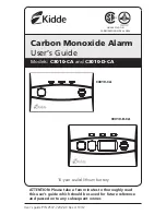 Preview for 1 page of Kidde C3010-CA User Manual