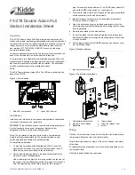 Kidde FX-278 Installation Sheet предпросмотр