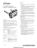 Предварительный просмотр 1 страницы Kidde FX-PDD Installation Sheet