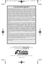 Preview for 16 page of Kidde i1040 User Manual