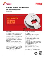 Preview for 1 page of Kidde I4618 User Manual