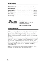 Preview for 2 page of Kidde i9060CA User Manual