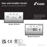 Preview for 1 page of Kidde K10LLCO Quick Start Instructions