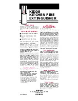 Preview for 1 page of Kidde KITCHEN FIRE EXTINGUISHER Owner'S Manual