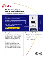 Kidde KN-COP-DP Specifications предпросмотр