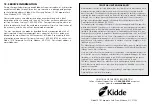 Preview for 9 page of Kidde P3010B User Manual