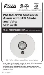 Preview for 1 page of Kidde P4010ACLEDSCOCA User Manual