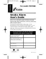 Preview for 1 page of Kidde PE910UK User Manual