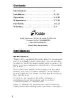 Preview for 2 page of Kidde PI2010CA User Manual