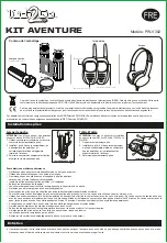 Preview for 5 page of KIDdesigns Tech2Go ADVENTURE KIT PW-V302 Manual