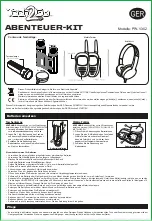 Preview for 6 page of KIDdesigns Tech2Go ADVENTURE KIT PW-V302 Manual