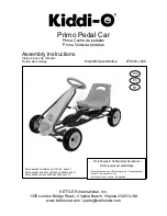 KIDDI-O Primo Pedal Car Assembly Instructions Manual preview