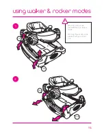 Предварительный просмотр 15 страницы Kiddicare car walker Instruction Manual