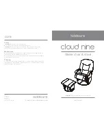 Kiddicare Cloud nine Instruction Manual предпросмотр