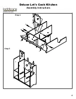 Preview for 4 page of Kiddicare Deluxe Let's Cook Kitchen Assembly Instructions Manual