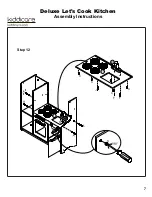 Preview for 7 page of Kiddicare Deluxe Let's Cook Kitchen Assembly Instructions Manual