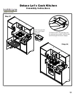 Preview for 12 page of Kiddicare Deluxe Let's Cook Kitchen Assembly Instructions Manual