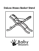 Предварительный просмотр 1 страницы Kiddicare Deluxe Moses Basket Stand Manual