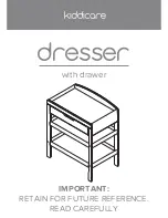 Предварительный просмотр 1 страницы Kiddicare Dresser Assembly Manual