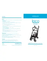 Kiddicare Loco Instruction Manual preview