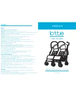 Kiddicare lottie Instruction Manual preview