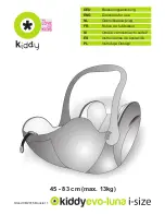 KIDDY EVO-LUNA I-SIZE Directions For Use Manual предпросмотр