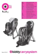 KIDDY kiddy carry system Directions For Use Manual preview